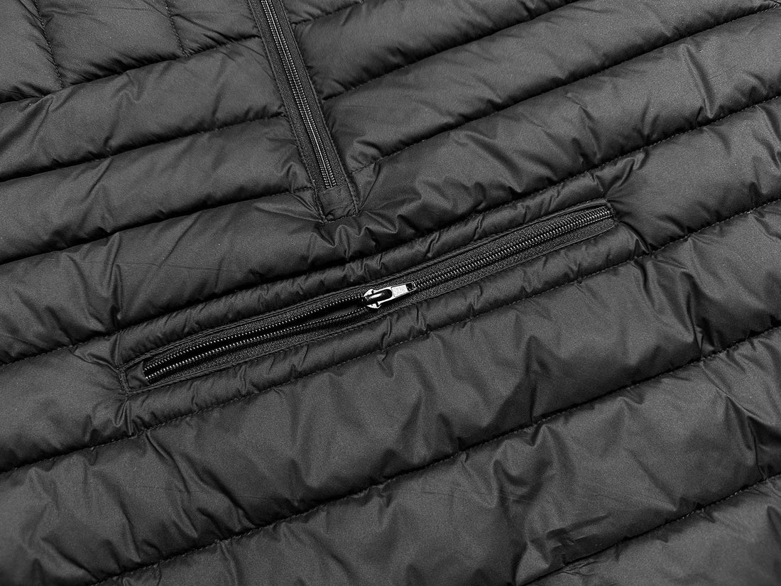 3-6-5.shop Quilted Half-Zip Puffer Hoodie