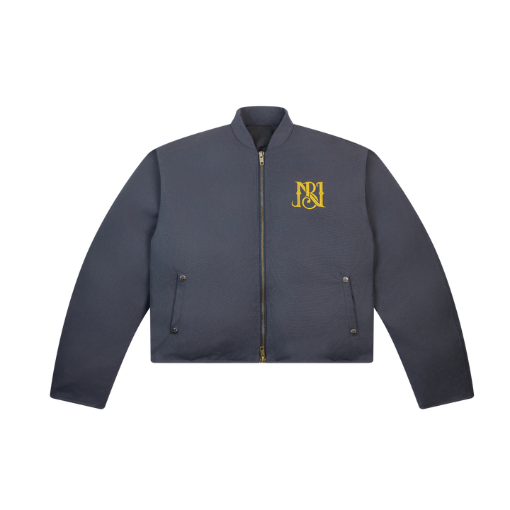 3-6-5.shop Minimal Embroidered Zip Jacket