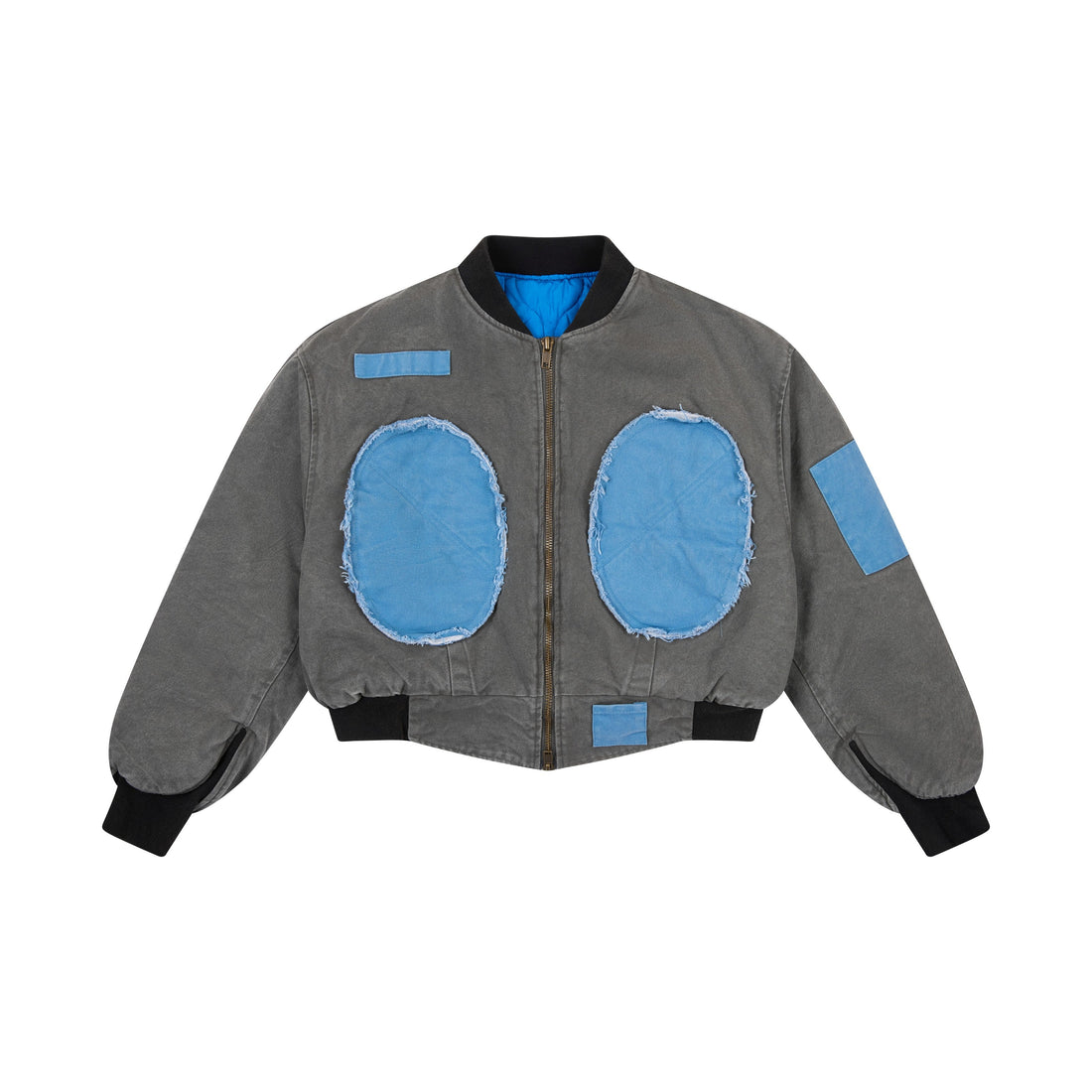 3-6-5.shop Patchwork Cotton Bomber Jacket