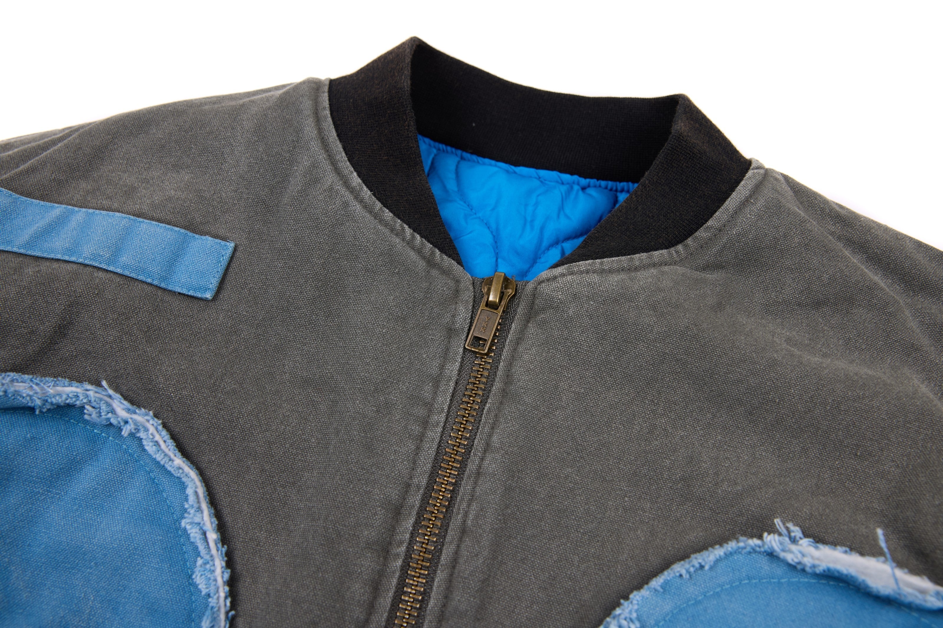 3-6-5.shop Patchwork Cotton Bomber Jacket