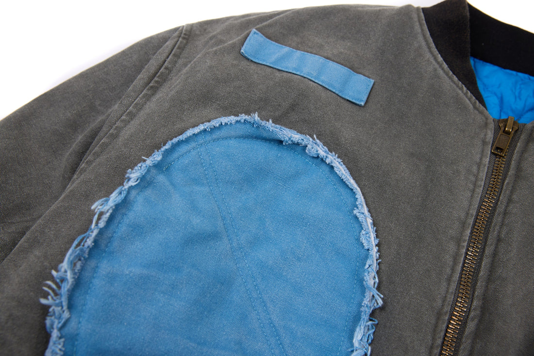 3-6-5.shop Patchwork Cotton Bomber Jacket