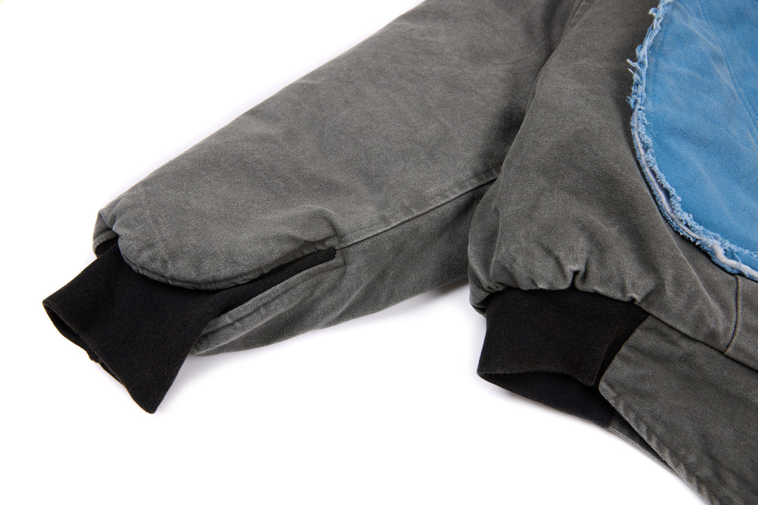 3-6-5.shop Patchwork Cotton Bomber Jacket