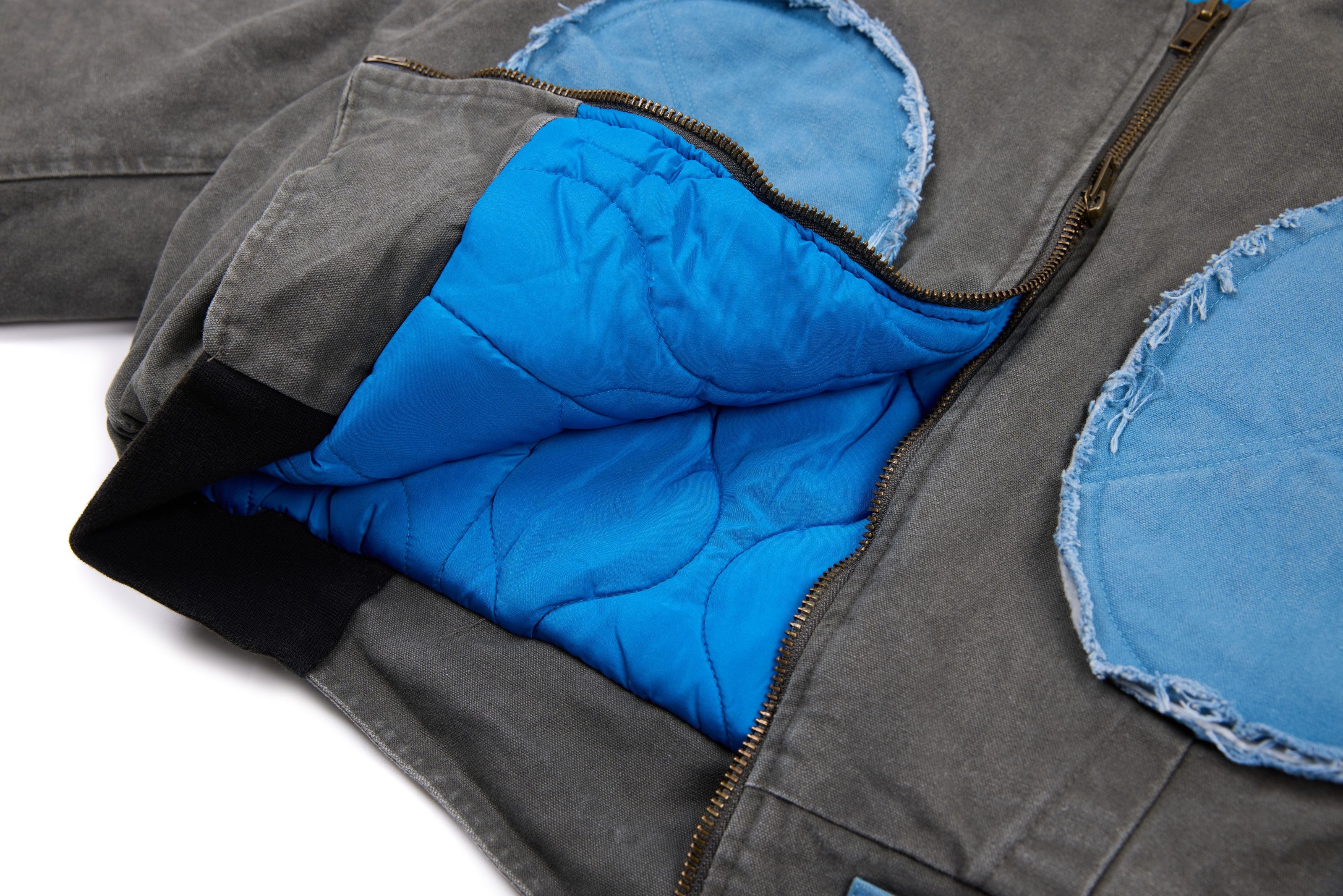 3-6-5.shop Patchwork Cotton Bomber Jacket