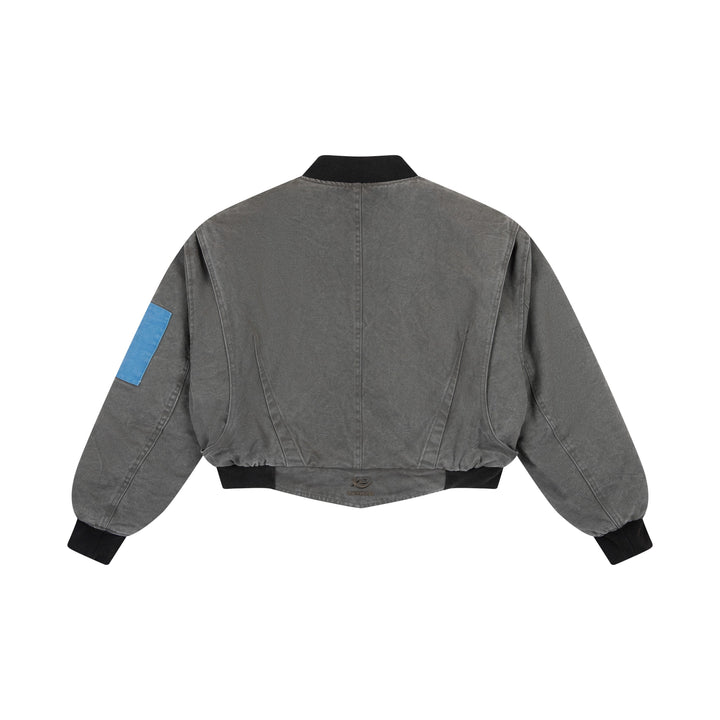 3-6-5.shop Patchwork Cotton Bomber Jacket