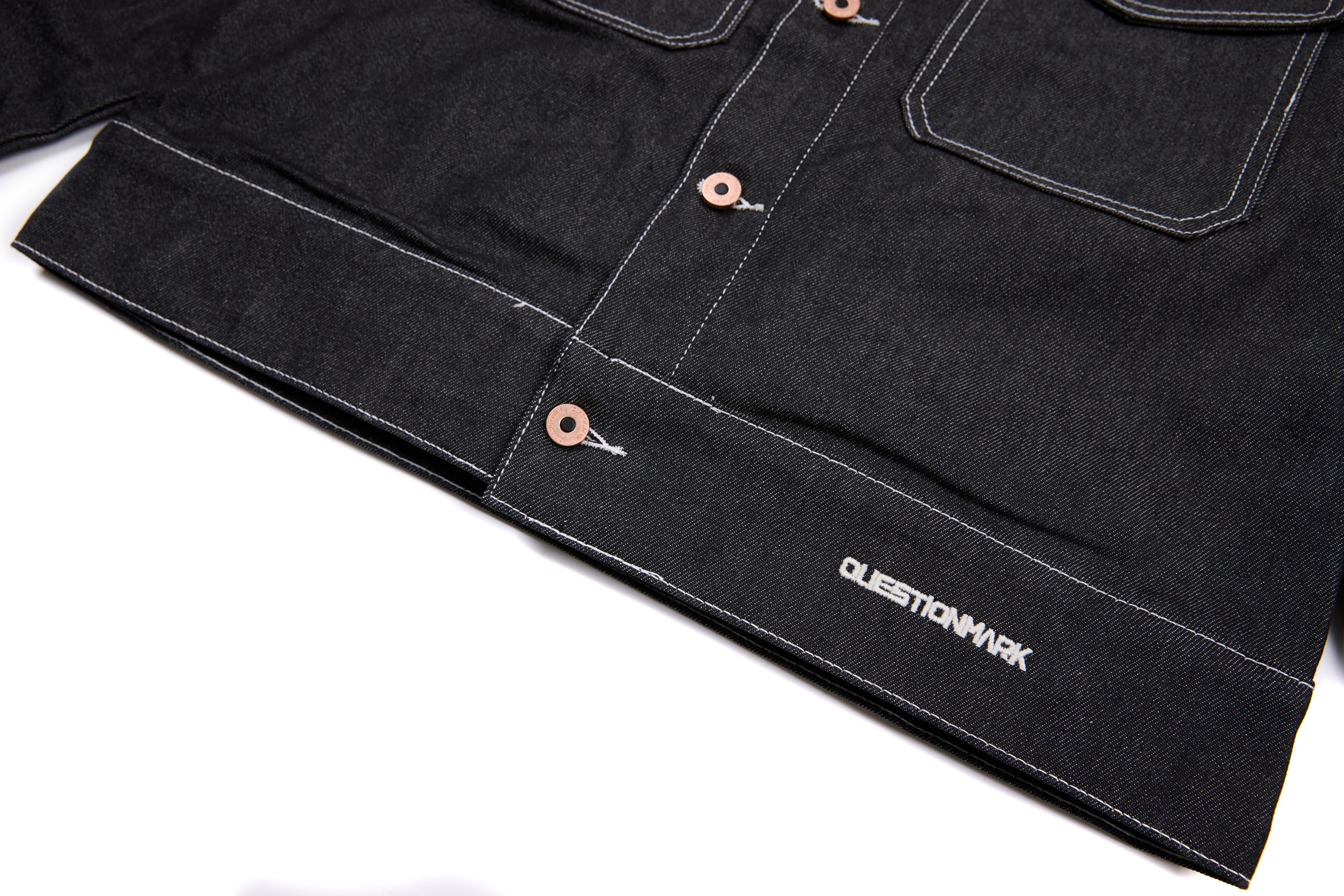 3-6-5.shop Classic Black Denim Jacket