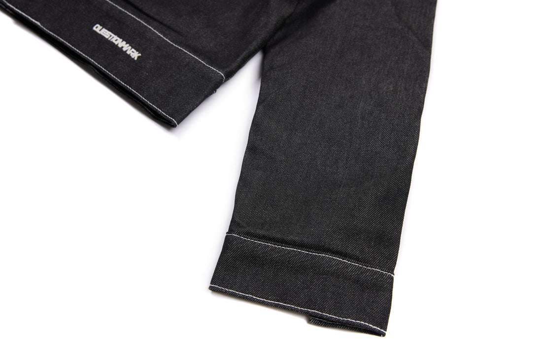 3-6-5.shop Classic Black Denim Jacket