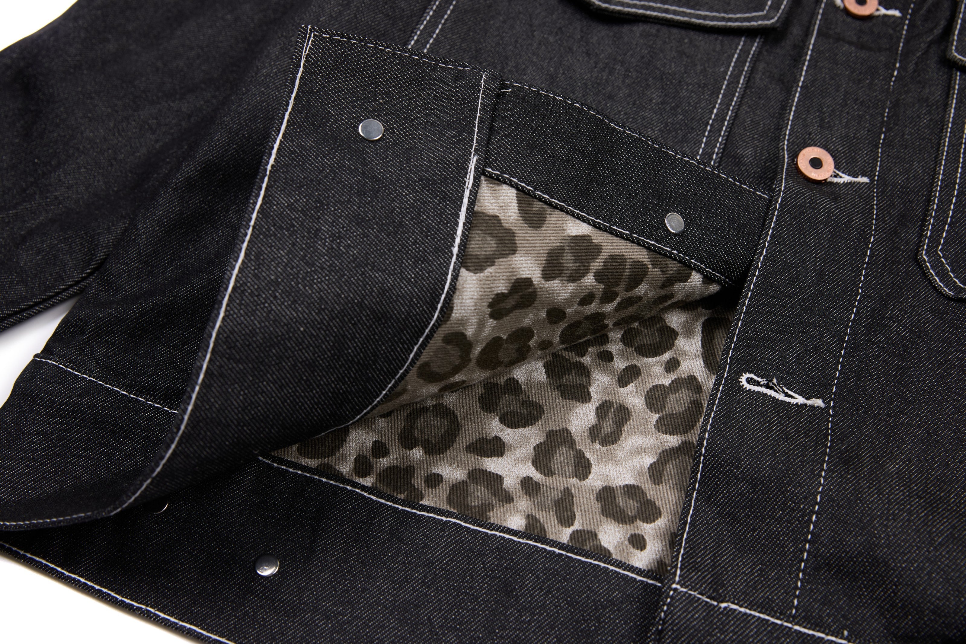 3-6-5.shop Classic Black Denim Jacket