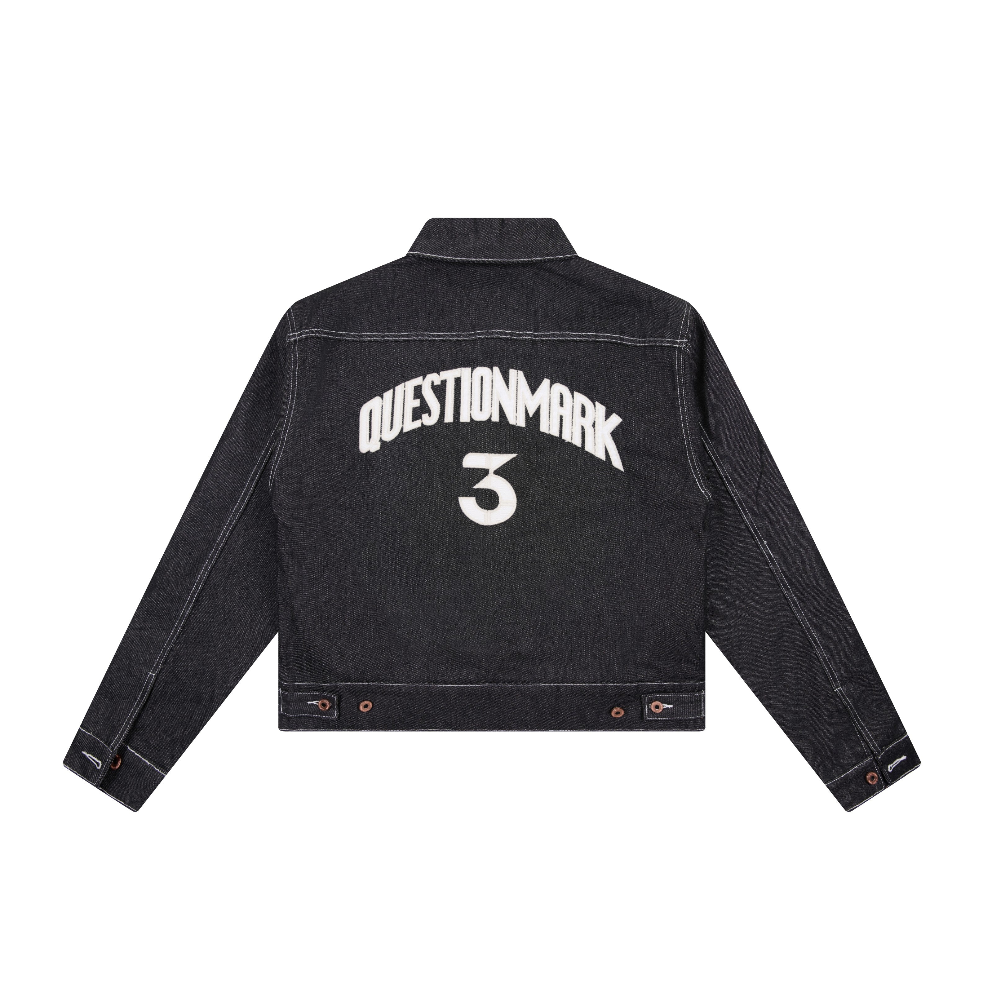 3-6-5.shop Classic Black Denim Jacket