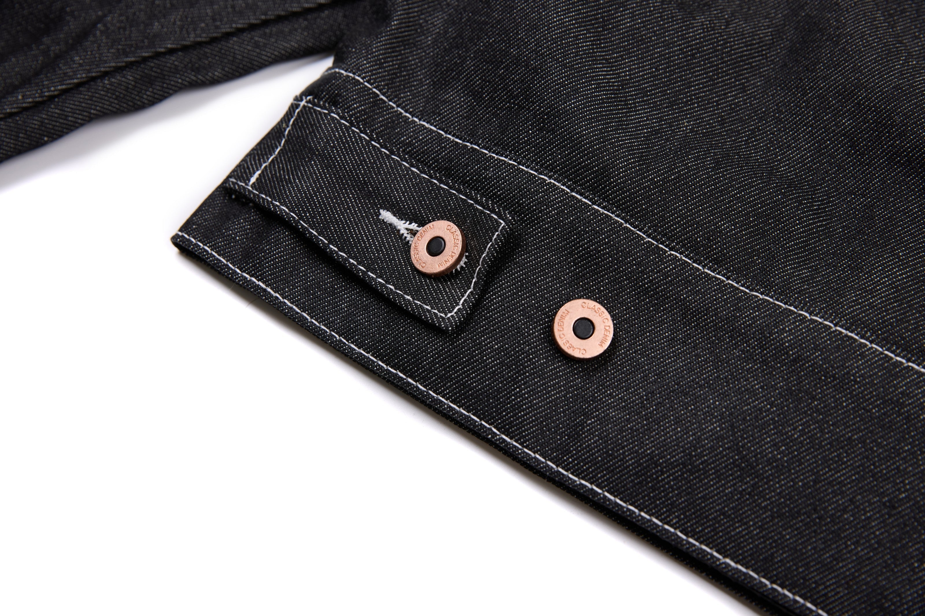 3-6-5.shop Classic Black Denim Jacket