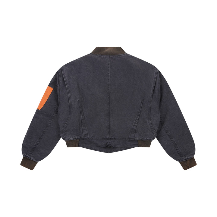 3-6-5.shop Patchwork Cotton Bomber Jacket
