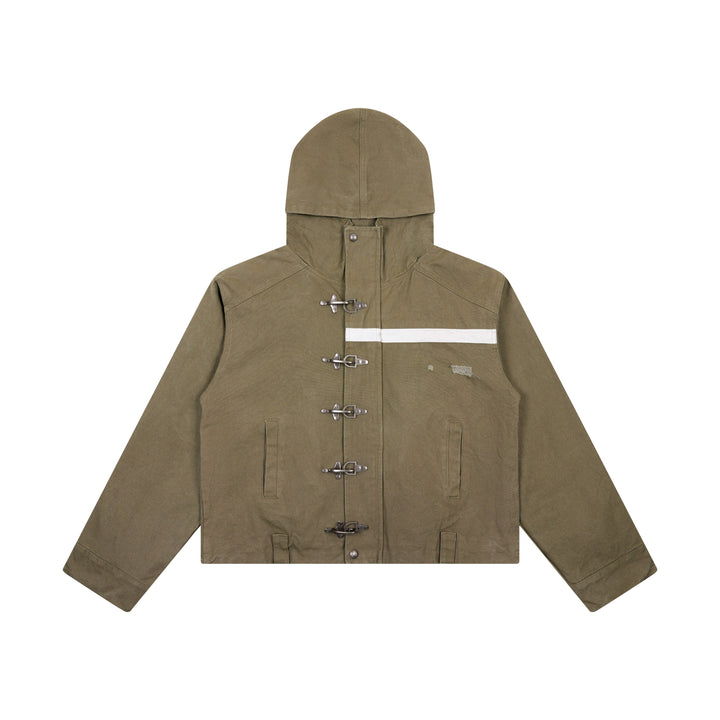 3-6-5.shop Buckle-Up Hooded Cotton Jacket