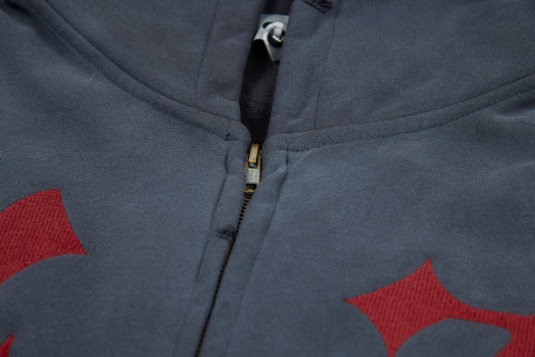 3-6-5.shop “47” Zip-Up Hoodie