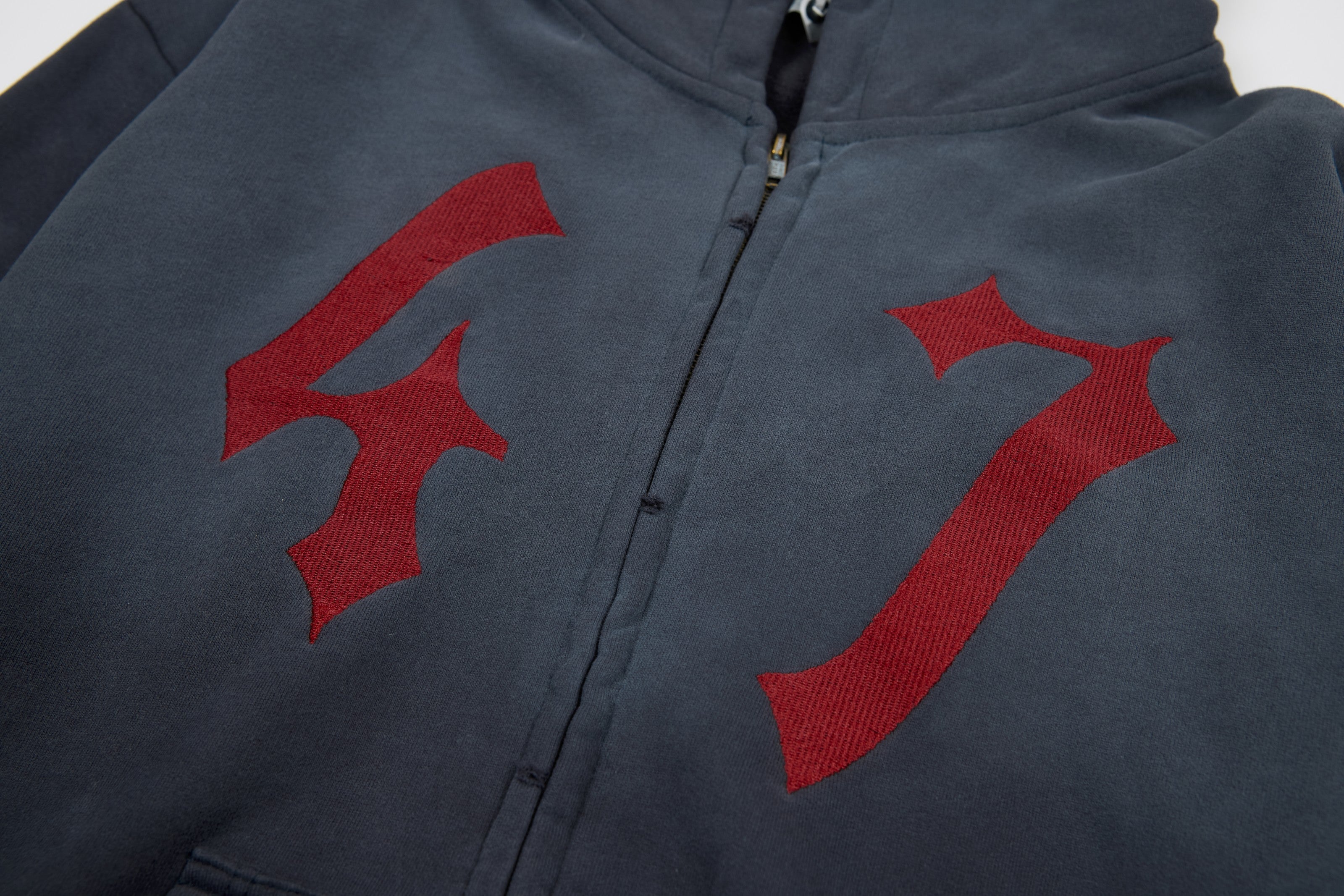 3-6-5.shop “47” Zip-Up Hoodie