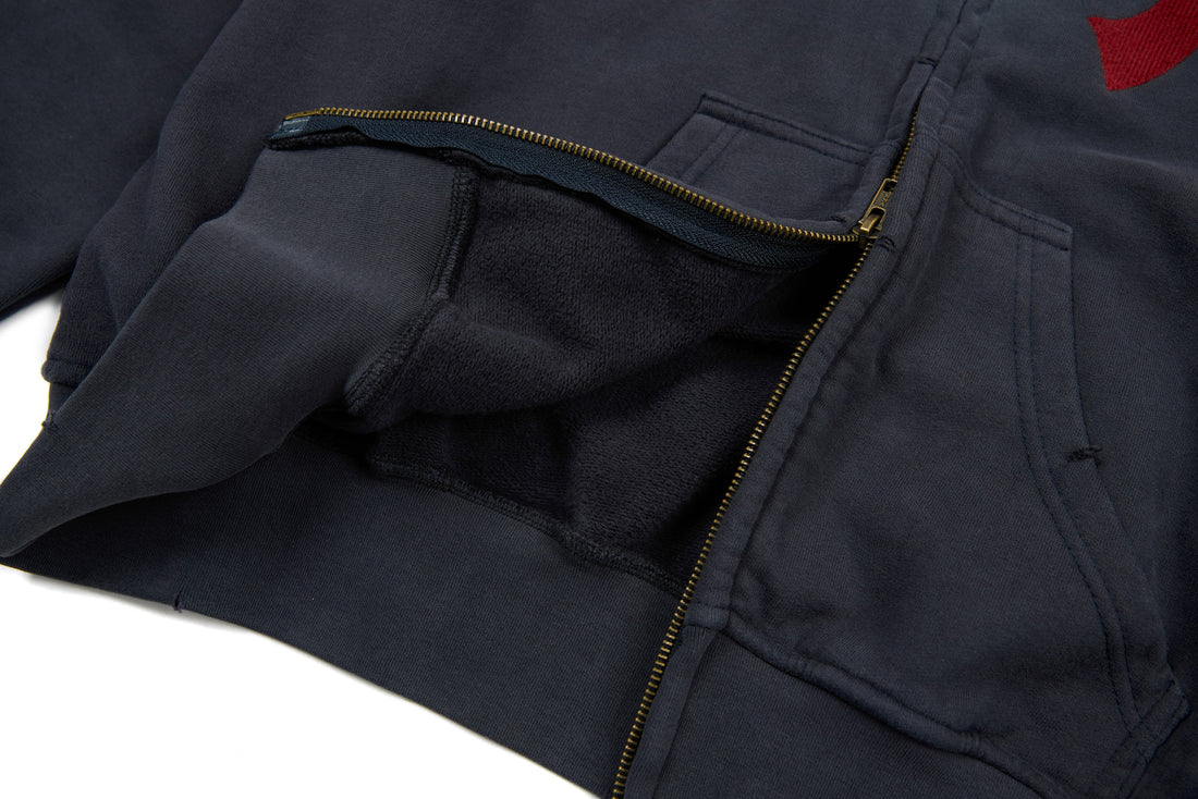 3-6-5.shop “47” Zip-Up Hoodie