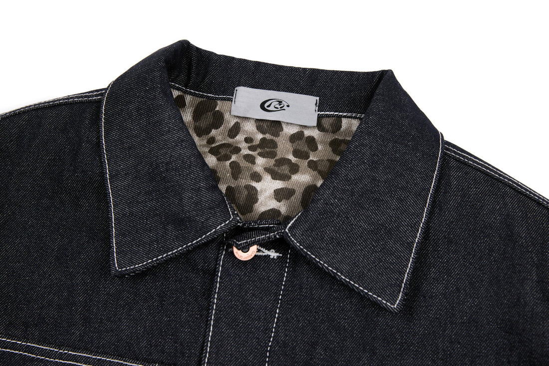 3-6-5.shop Classic Black Denim Jacket