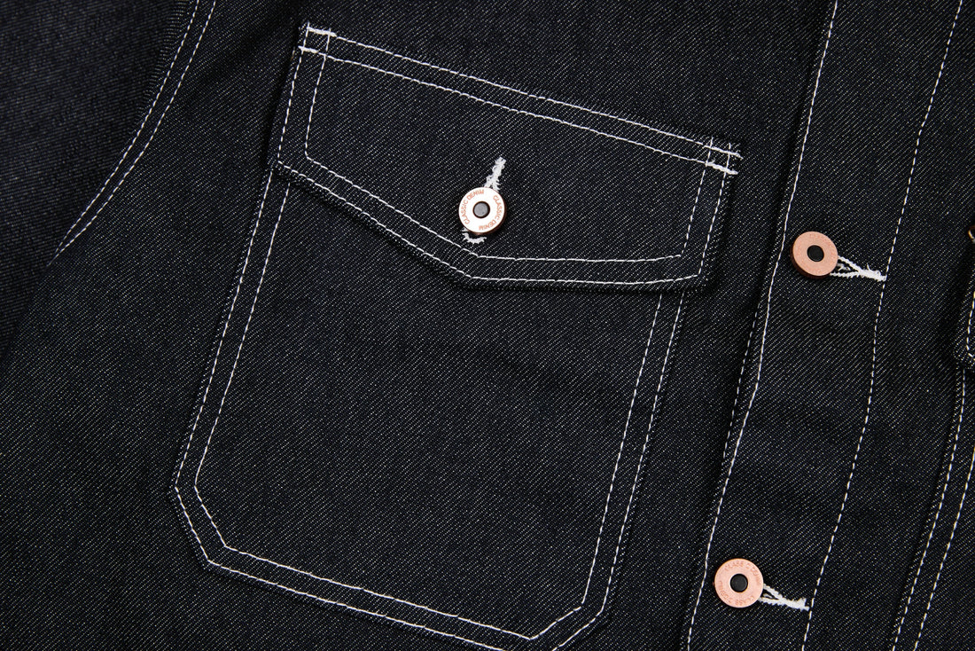 3-6-5.shop Classic Black Denim Jacket