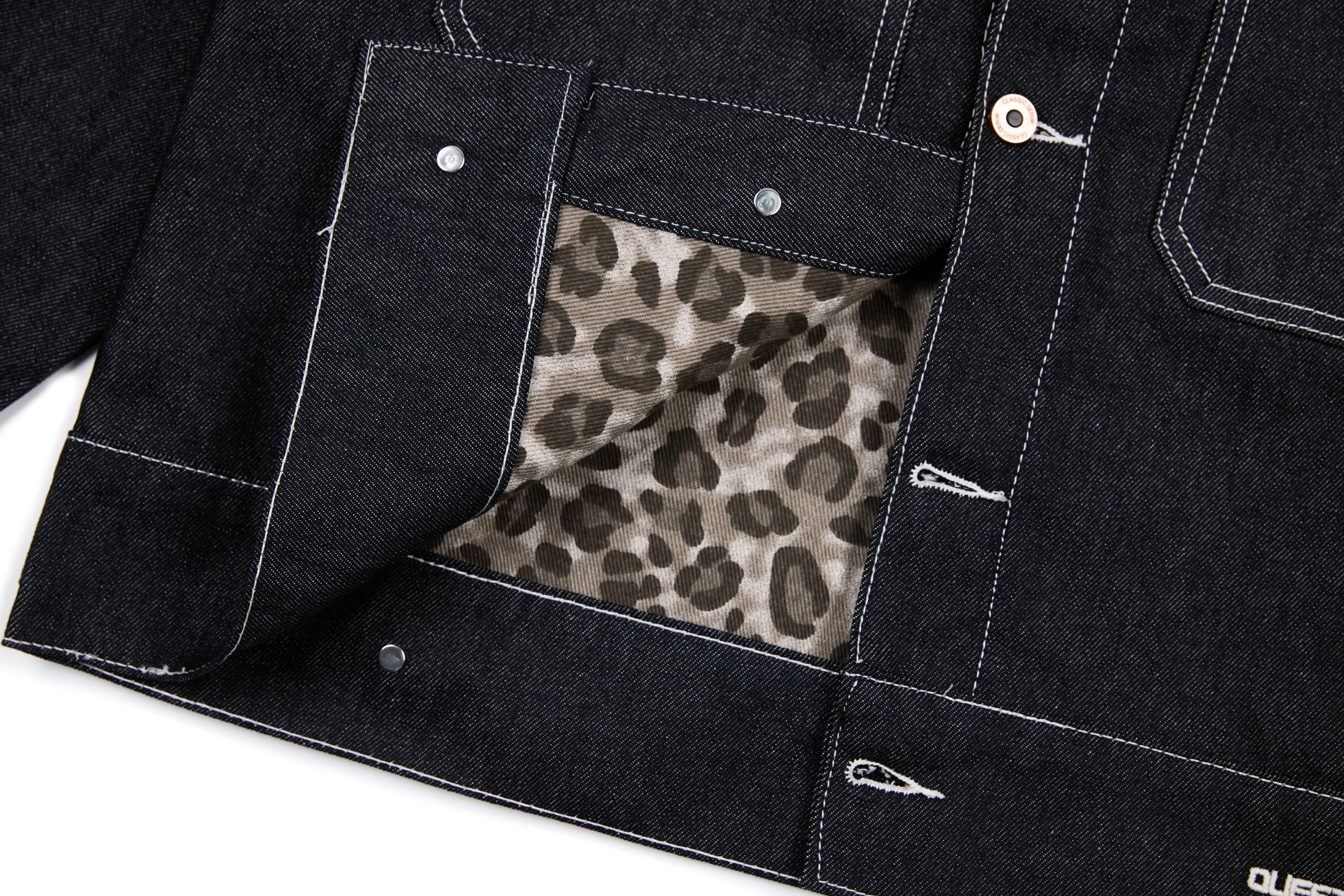 3-6-5.shop Classic Black Denim Jacket