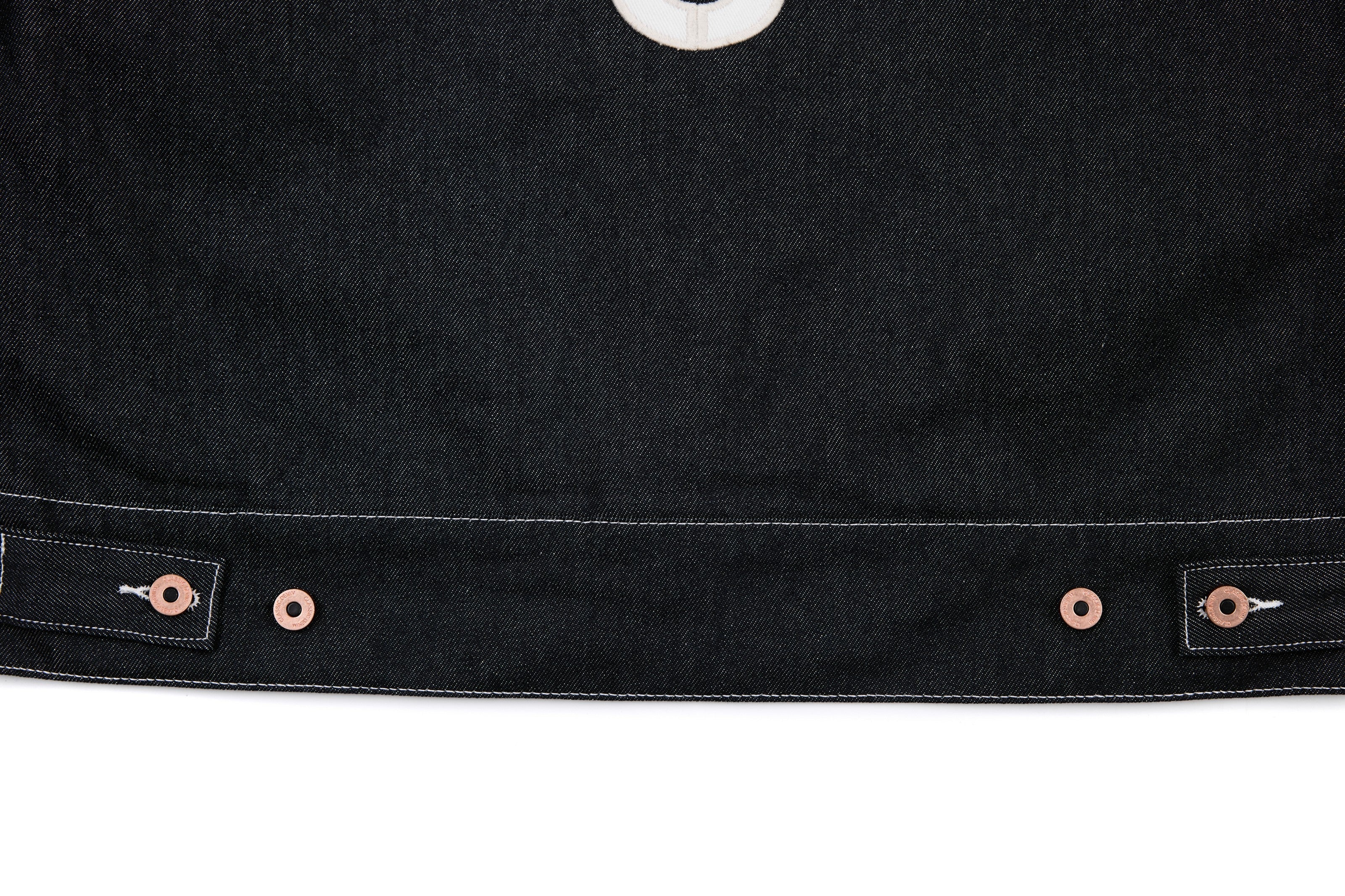 3-6-5.shop Classic Black Denim Jacket