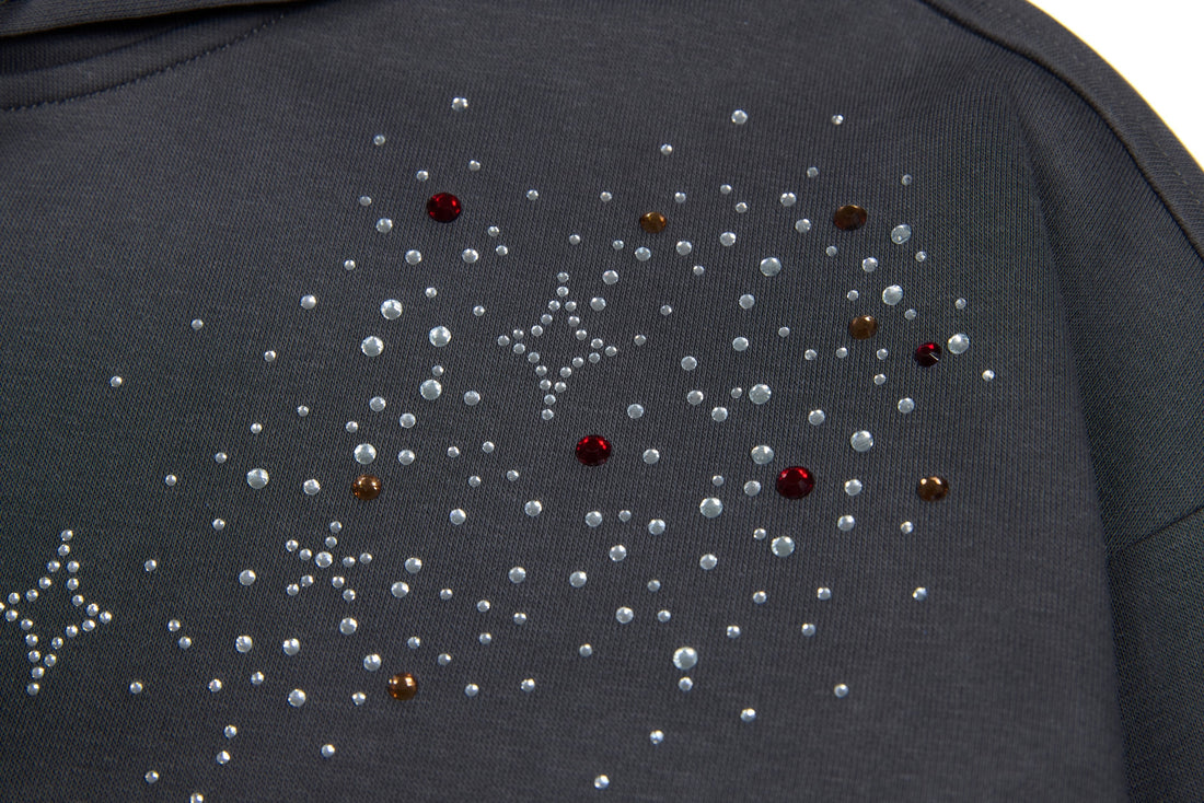 3-6-5.shop Distressed Zip-Up Hoodie