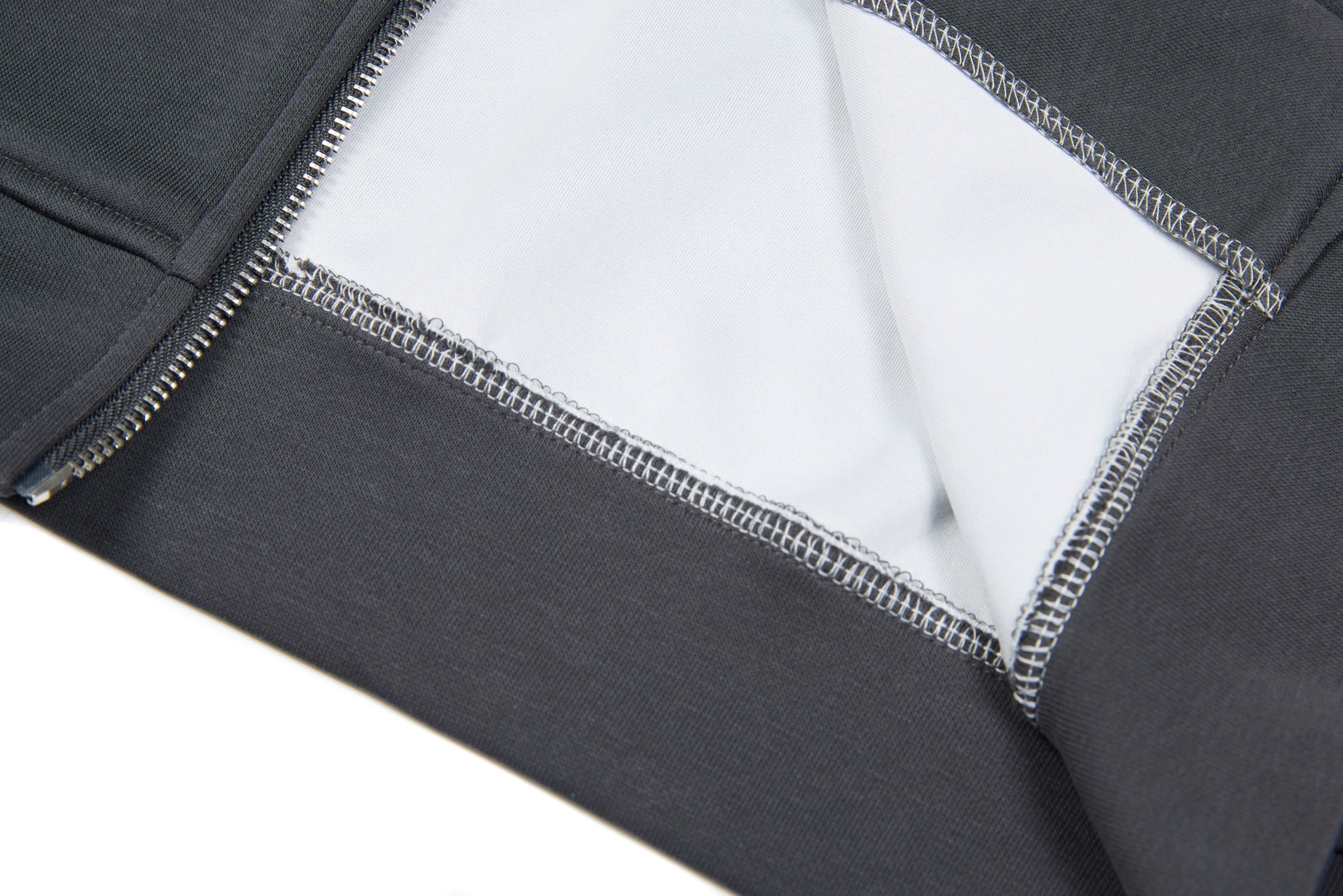 3-6-5.shop Distressed Zip-Up Hoodie
