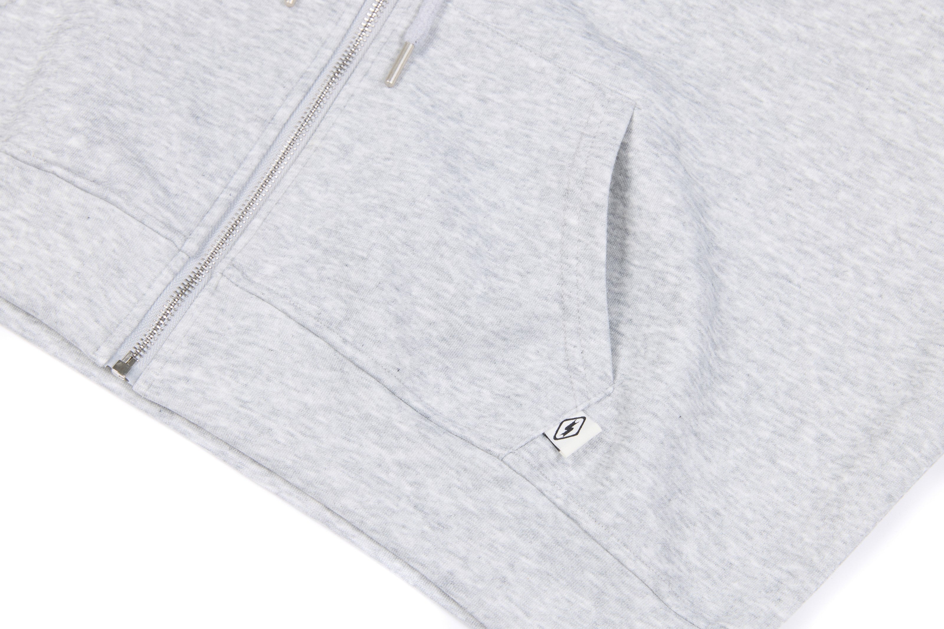 3-6-5.shop Distressed Zip-Up Hoodie