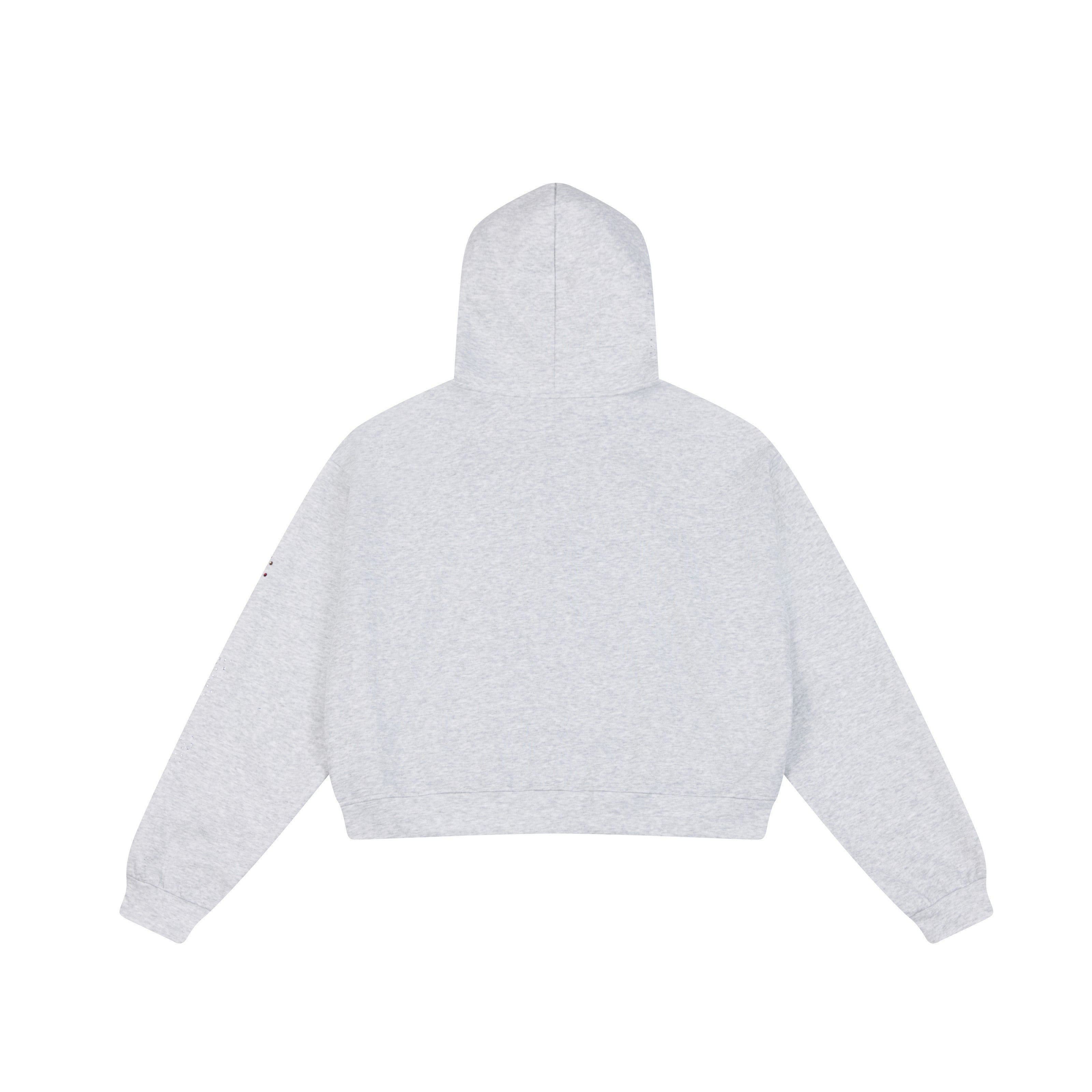 3-6-5.shop Distressed Zip-Up Hoodie
