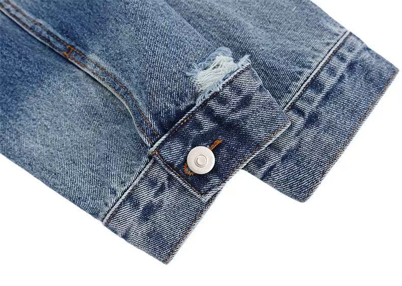 3-6-5.shop Vintage Patch Denim Jacket