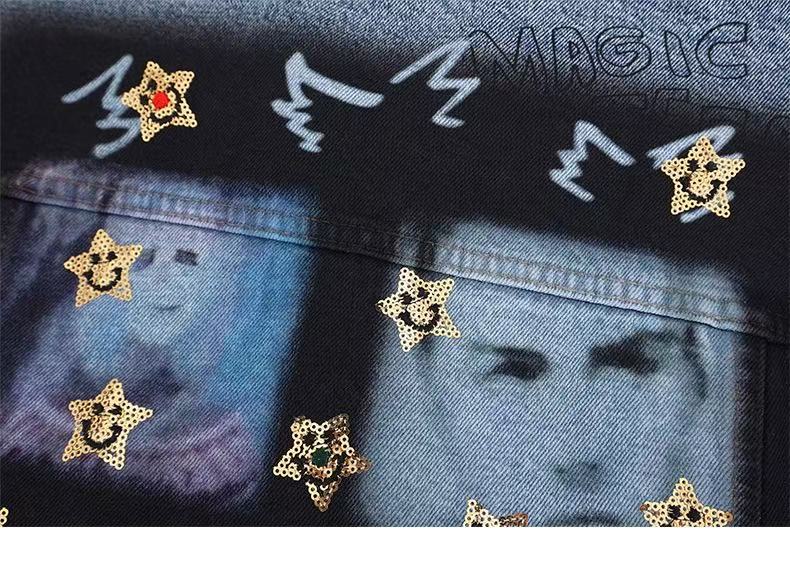 3-6-5.shop Vintage Patch Denim Jacket