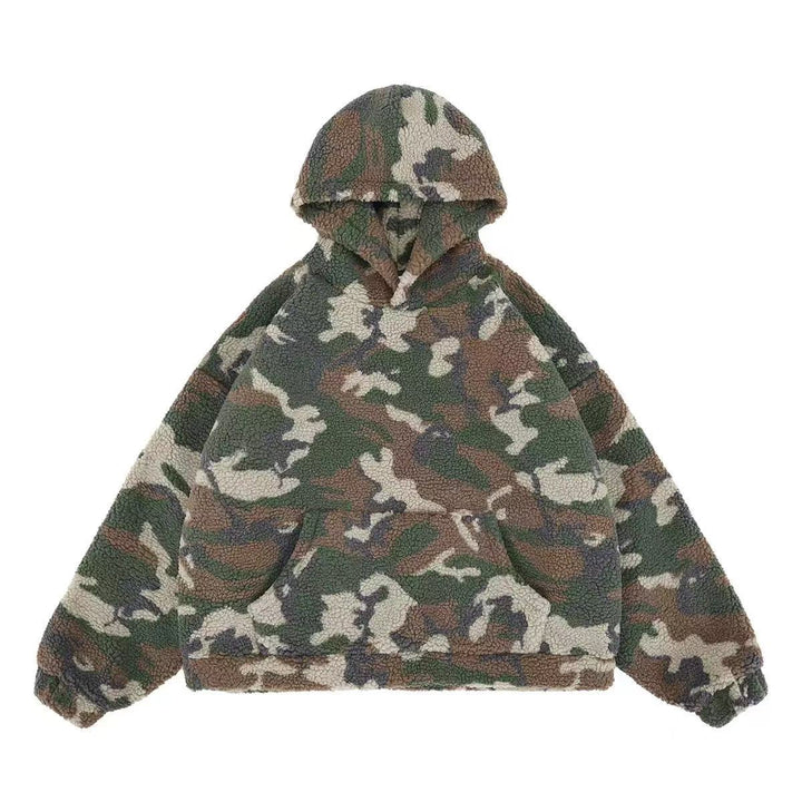 3-6-5.shop Camo Sherpa Hoodie