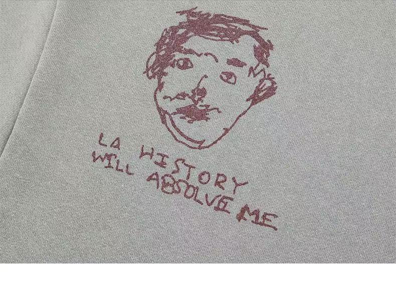 3-6-5.shop Sad Life Hand-Drawn Sweatshirt