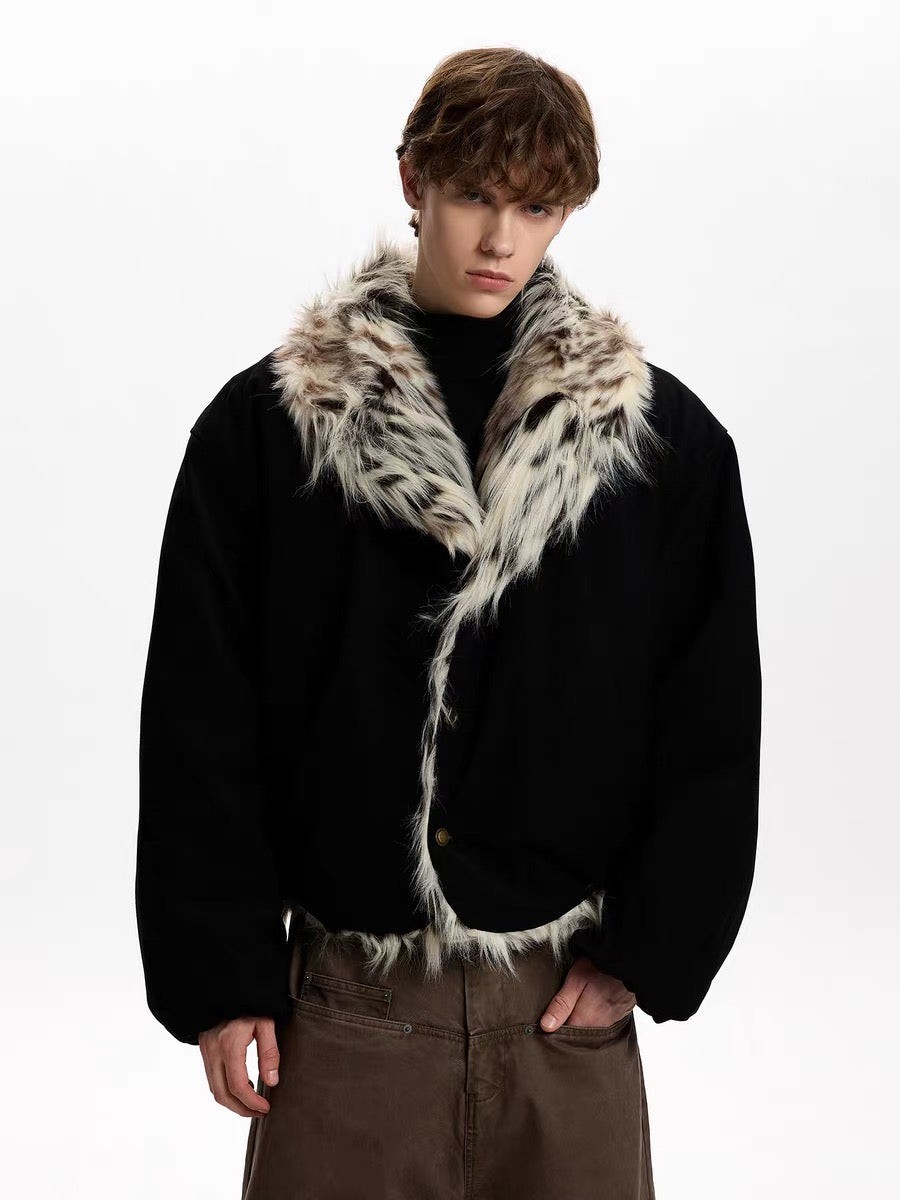 3-6-5.shop Faux-Fur Collar Winter Jacket
