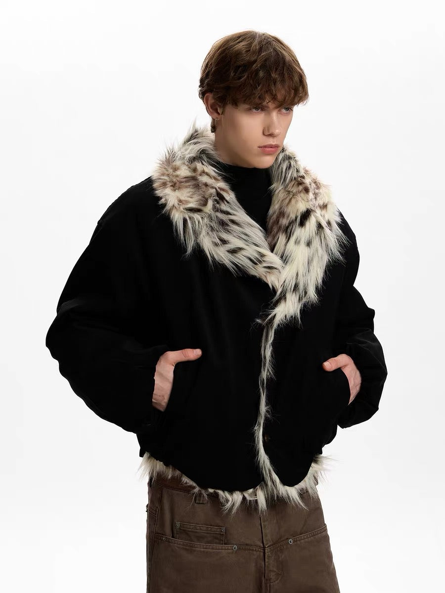 3-6-5.shop Faux-Fur Collar Winter Jacket