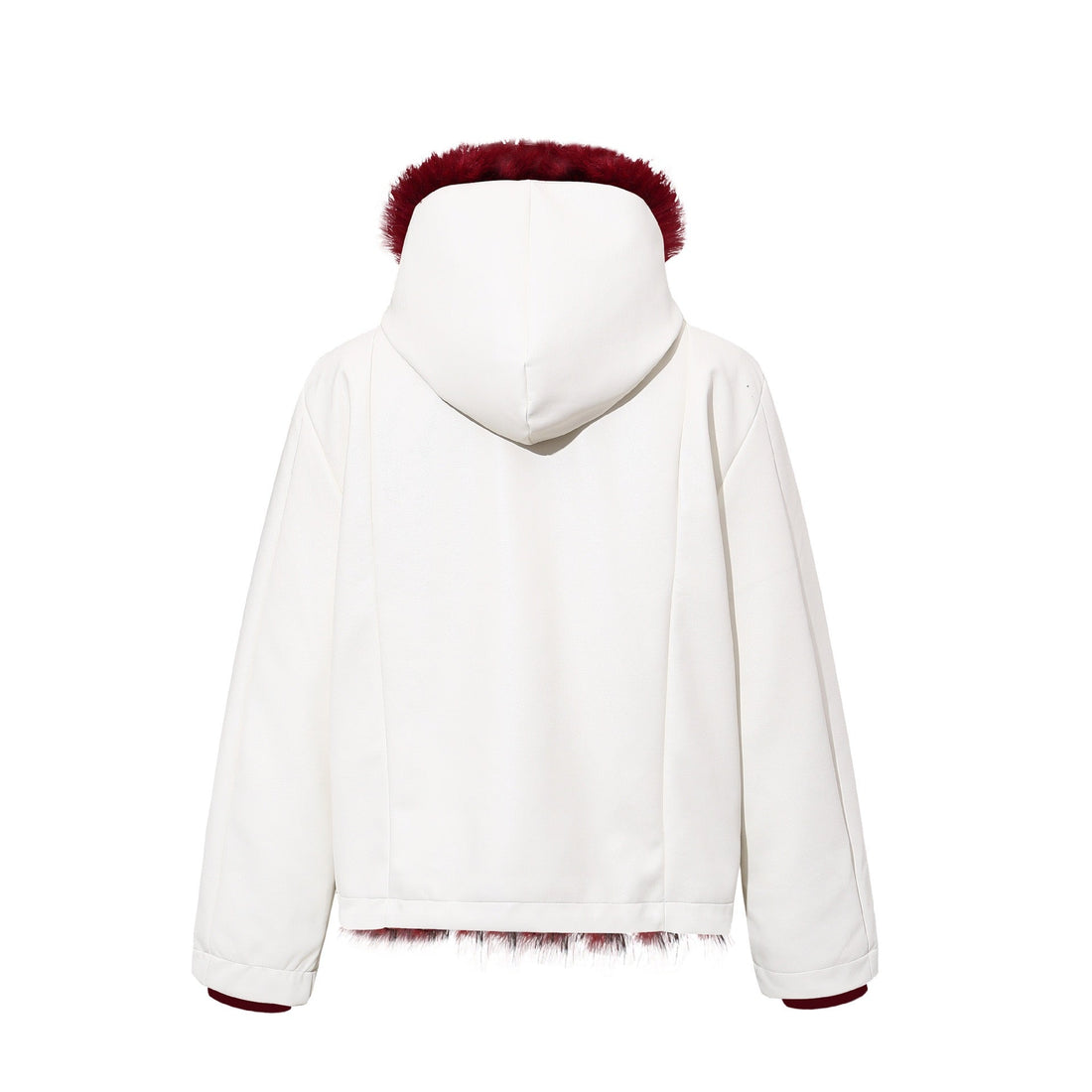 3-6-5.shop Contrast Fur PU Jacket