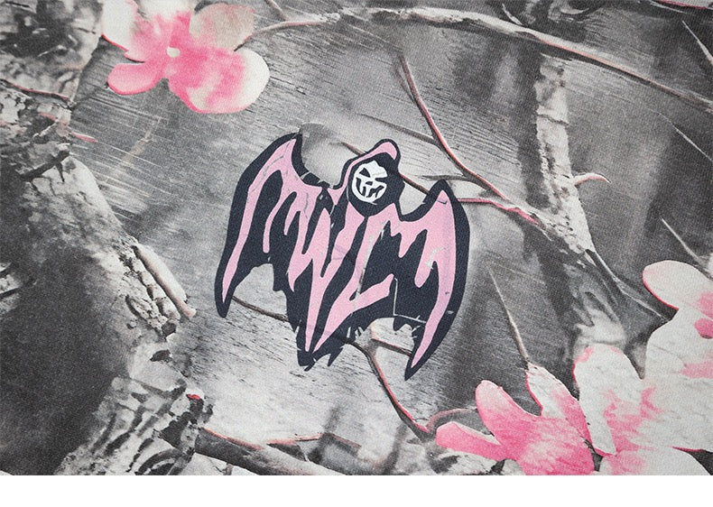 3-6-5.shop Sakura Camo Graphic Hoodie