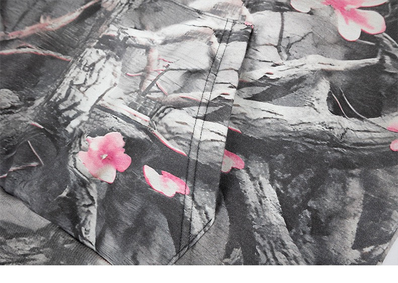 3-6-5.shop Sakura Camo Graphic Hoodie