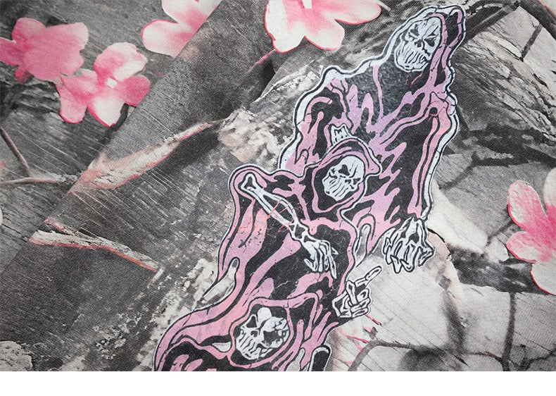 3-6-5.shop Sakura Camo Graphic Hoodie