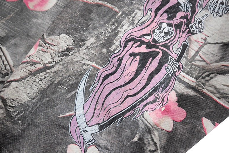 3-6-5.shop Sakura Camo Graphic Hoodie