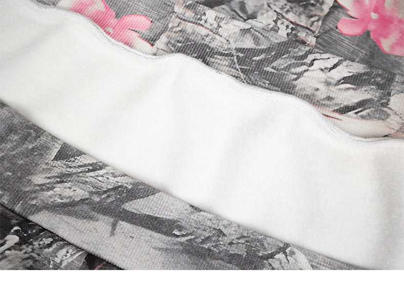 3-6-5.shop Sakura Camo Graphic Hoodie