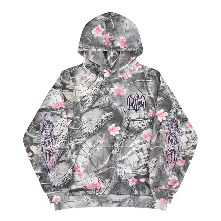 3-6-5.shop Sakura Camo Graphic Hoodie