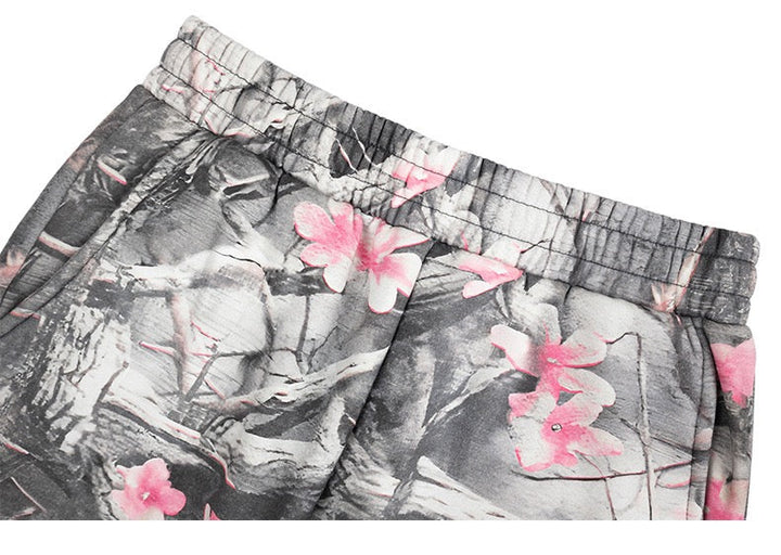 3-6-5.shop Sakura Camo Graphic Sweatpants