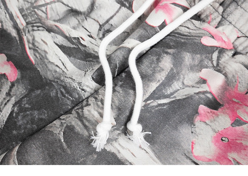 3-6-5.shop Sakura Camo Graphic Sweatpants