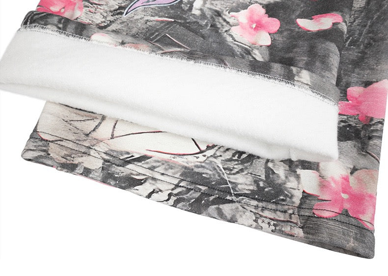 3-6-5.shop Sakura Camo Graphic Sweatpants