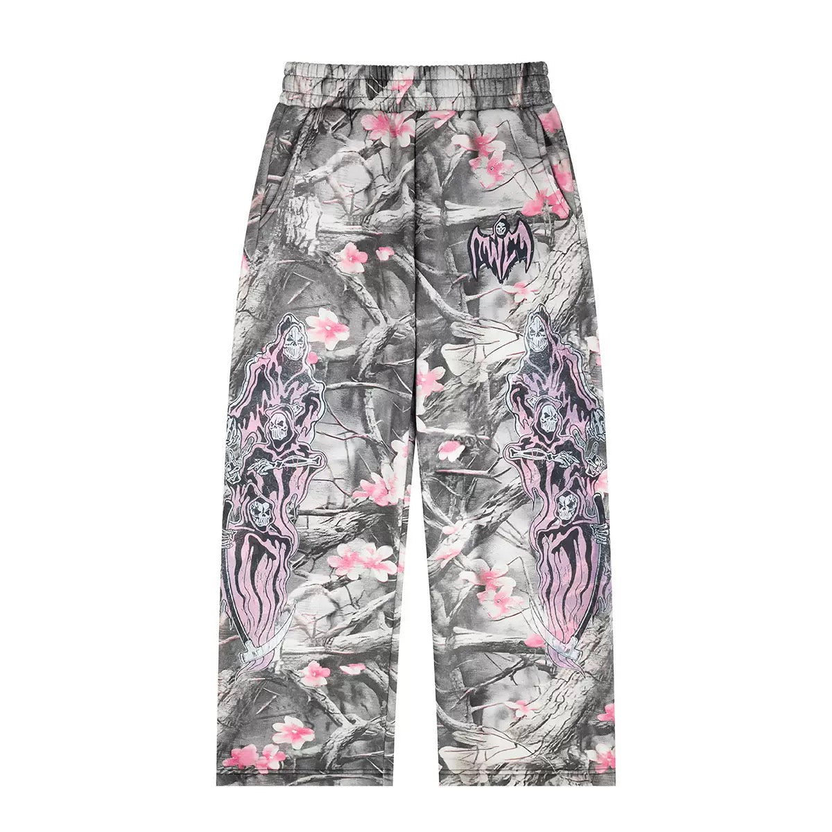 3-6-5.shop Sakura Camo Graphic Sweatpants