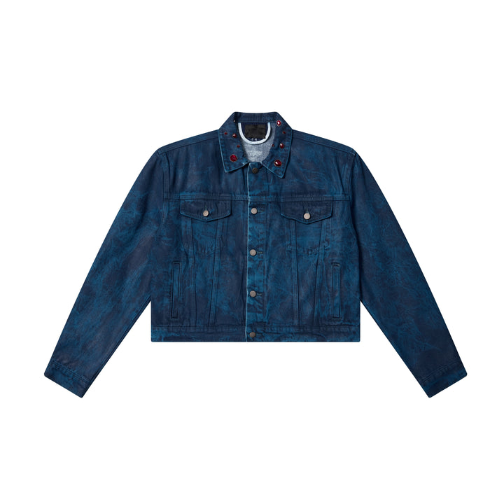 3-6-5.shop Jewel Collar Cropped Jacket