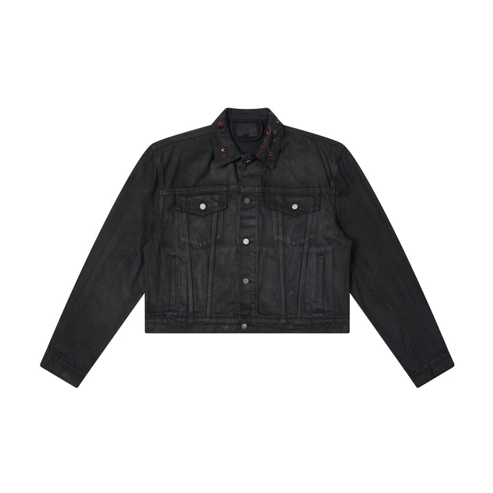 3-6-5.shop Jewel Collar Cropped Jacket