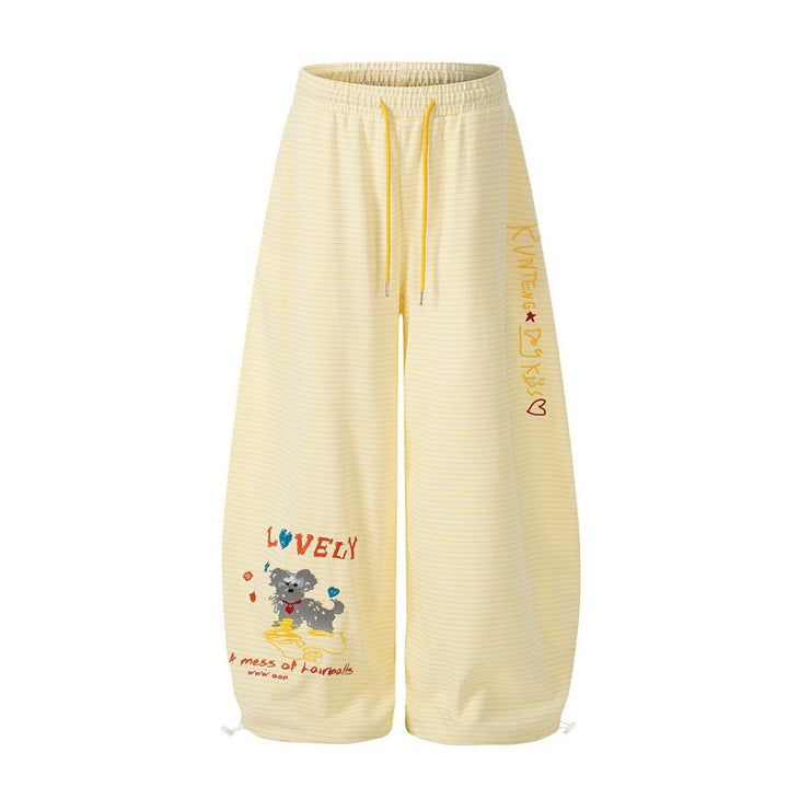 3-6-5.shop Playful Striped Balloon Sweatpants