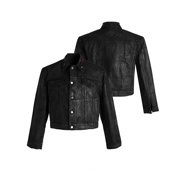 3-6-5.shop Jewel Collar Cropped Jacket