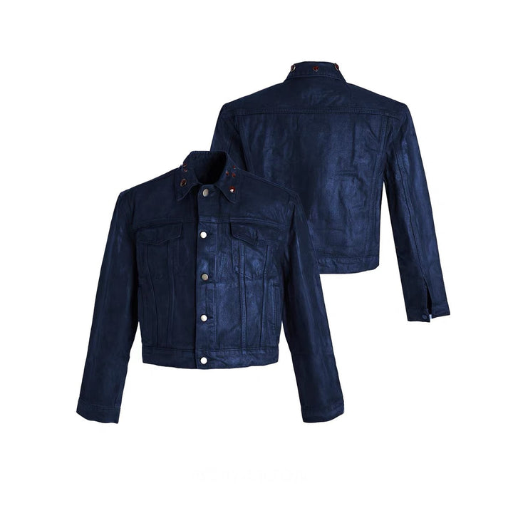 3-6-5.shop Jewel Collar Cropped Jacket
