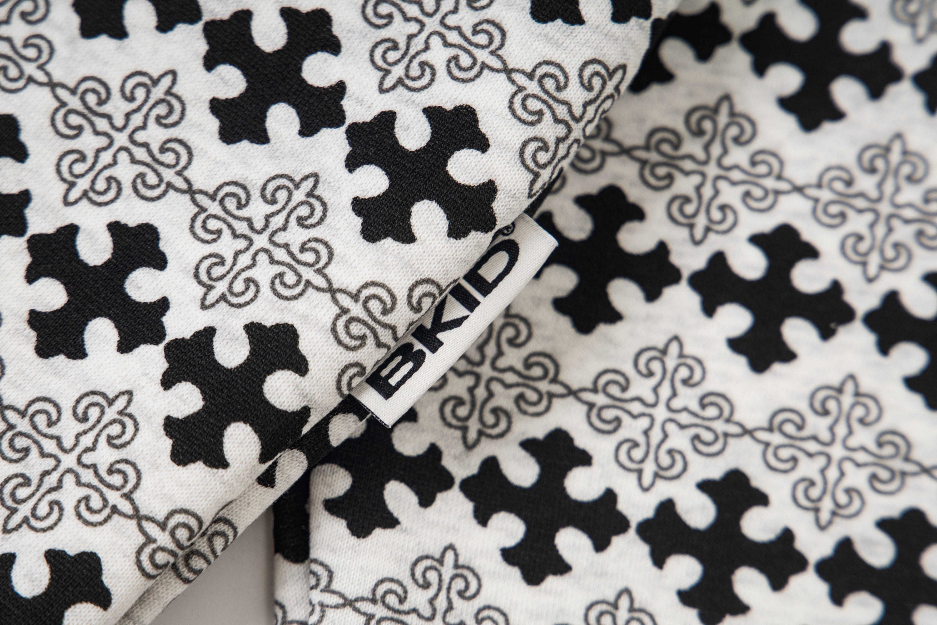 3-6-5.shop Gothic Pattern Full-Zip Hoodie