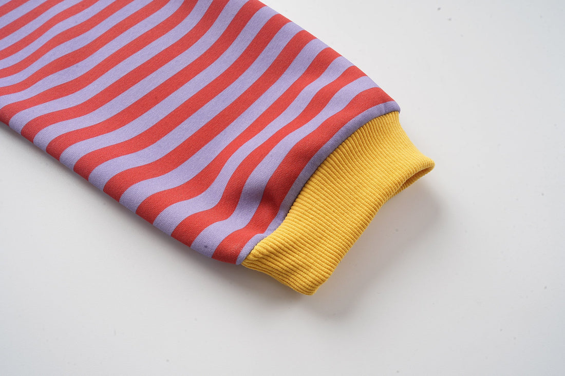 3-6-5.shop Striped Zip-Up Hoodie